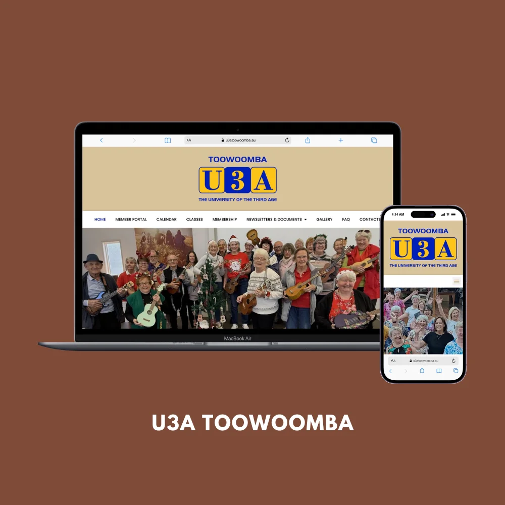 Homepage of an education charity website